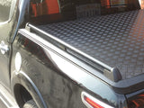 Ford Ranger 2012-On | EGR Aluminium Tonneau Cover | Black Rails